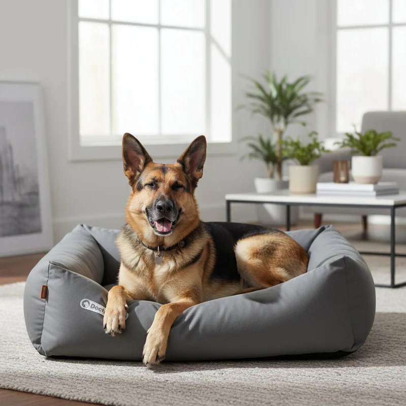 Doctor Bark Orthopädisches Hundebett – Gelenkschonend & Wirbelsäulenentlastend für gesunden Schlaf