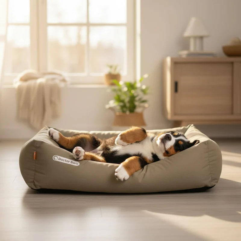 Doctor Bark Orthopädisches Hundebett – Gelenkschonend & Wirbelsäulenentlastend für gesunden Schlaf