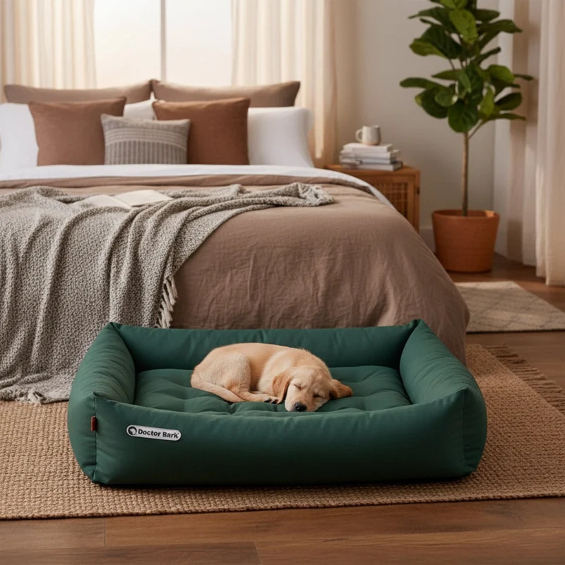 Doctor Bark Orthopädisches Hundebett – Gelenkschonend & Wirbelsäulenentlastend für gesunden Schlaf