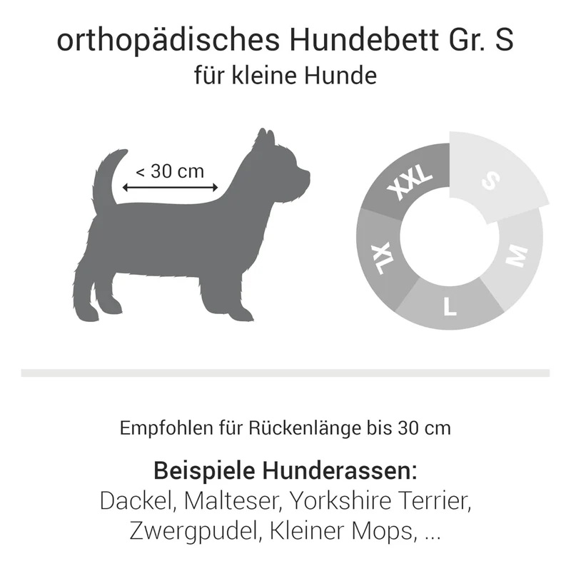 Doctor Bark Orthopädisches Hundebett – Gelenkschonend & Wirbelsäulenentlastend für gesunden Schlaf