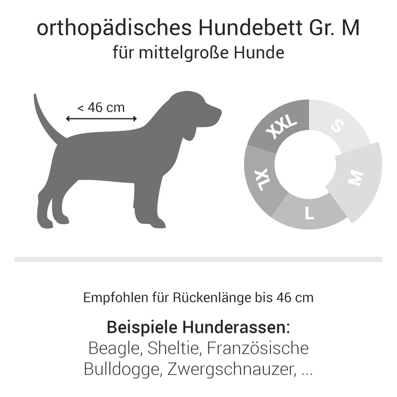 Doctor Bark Orthopädisches Hundebett – Gelenkschonend & Wirbelsäulenentlastend für gesunden Schlaf