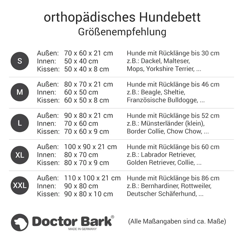 Doctor Bark Orthopädisches Hundebett – Gelenkschonend & Wirbelsäulenentlastend für gesunden Schlaf