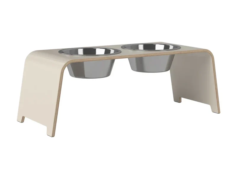 Futterstation dogBar® für Hunde | Edelstahl | Cashmere grey | Neu: 6 Größen