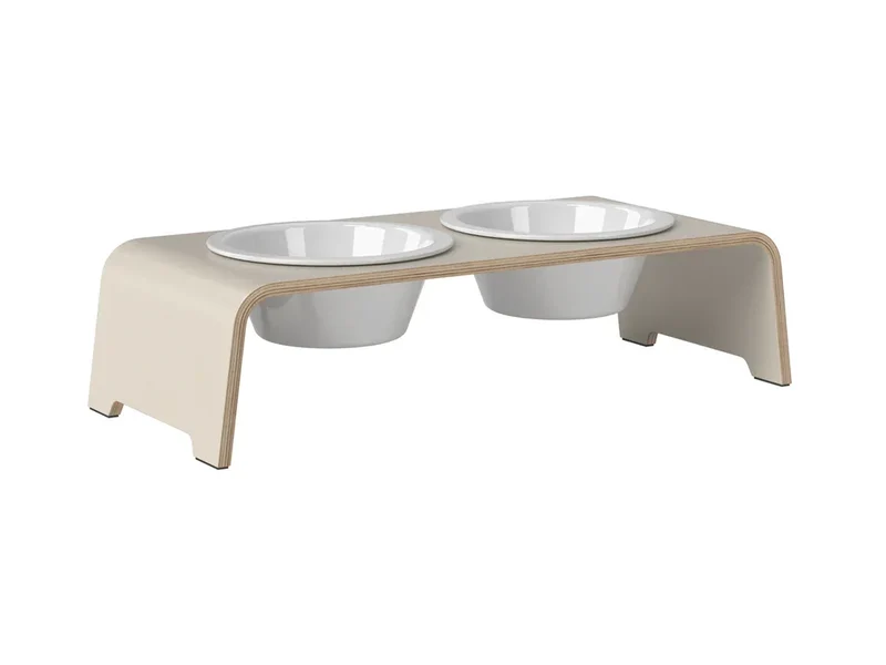 Futterstation dogBar® für Hunde | Porzellan | Cashmere grey | NEU: 6 Größen
