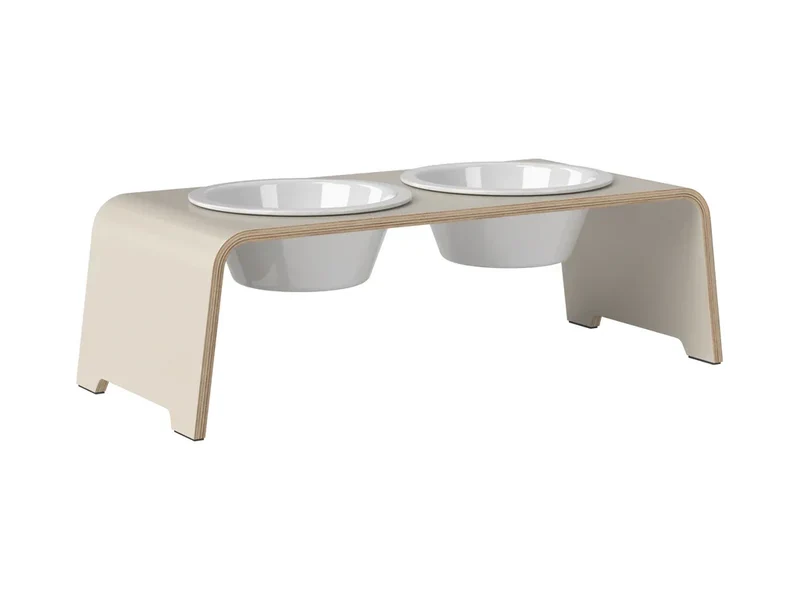 Futterstation dogBar® für Hunde | Porzellan | Cashmere grey | NEU: 6 Größen