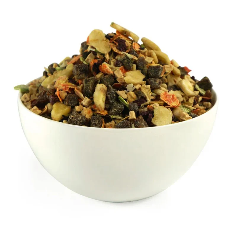 Perro Früchte-Gemüsemüsli – Getreidefreie Flocken, naturbelassen & reich an Vitaminen | Ergänzungsfutter für Hunde mit Karotten, Erbsen, Rote Beete & fruchtiger Mischung aus Ananas, Banane & Cranberries