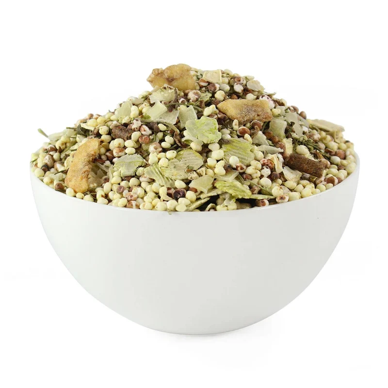 Perro BARF Müsli Glutenfrei – Natürlicher Gemüse-Hirsemix für Hunde | Schonend getrocknete Flocken, ohne künstliche Zusätze