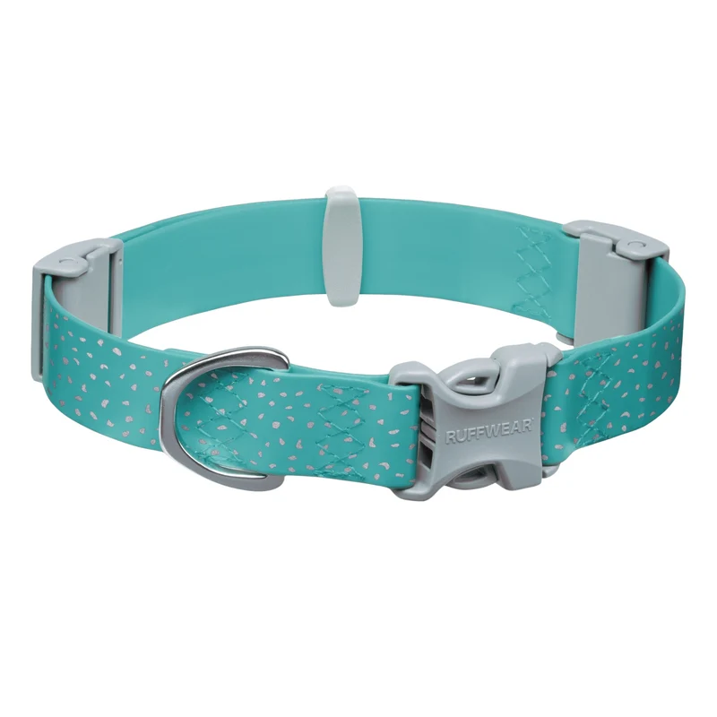 Ruffwear Confluence Collar – Wasserdichtes, geruchsneutrales Premium-Hundehalsband mit Reflektoren für Wasser-Abenteuer und aktive Hunde