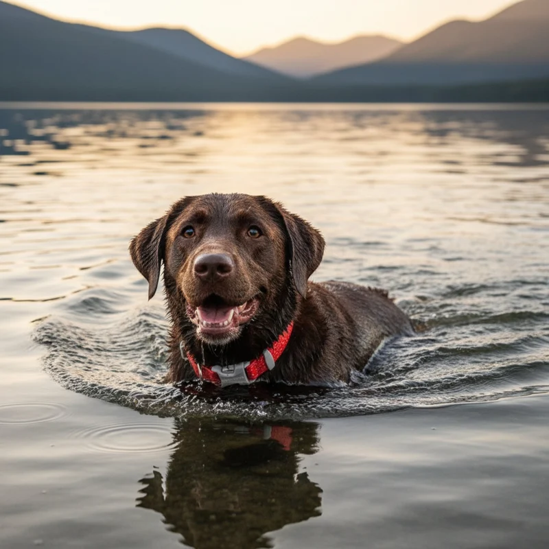 Ruffwear Confluence Collar – Wasserdichtes, geruchsneutrales Premium-Hundehalsband mit Reflektoren für Wasser-Abenteuer und aktive Hunde