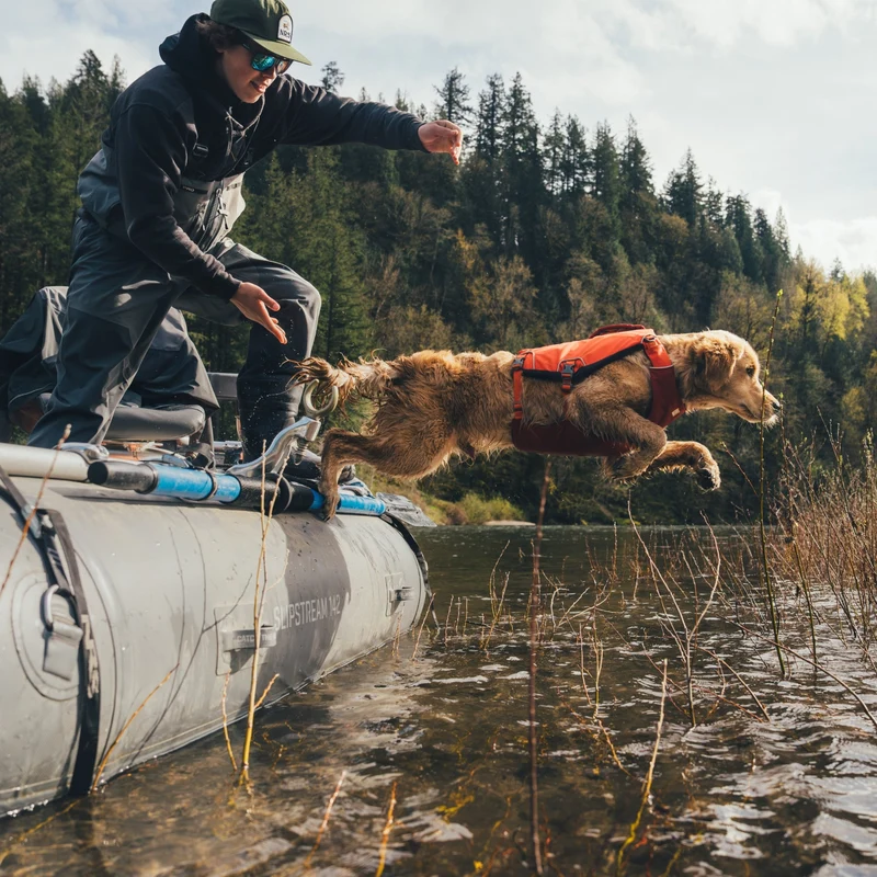 Ruffwear Confluence Schwimmweste – Premium Hundeschwimmweste mit Auftriebskörper, Tragegriff & Reflektoren für sicheres Schwimmen, Bootfahren & Wassersport
