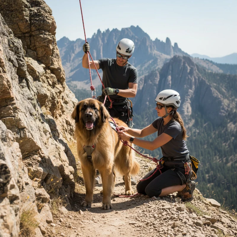 Ruffwear Doubleback Harness – Professionelles Abseilgeschirr für Hunde beim Klettern, Bergsteigen & Canyoning – Maximale Sicherheit für alpine Abenteuer