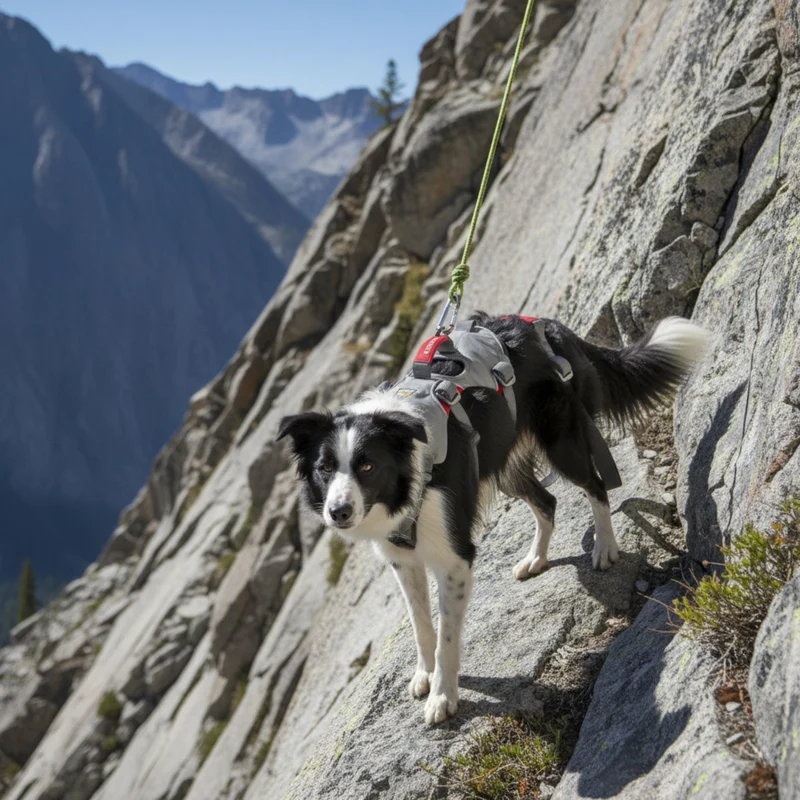 Ruffwear Doubleback Harness – Professionelles Abseilgeschirr für Hunde beim Klettern, Bergsteigen & Canyoning – Maximale Sicherheit für alpine Abenteuer