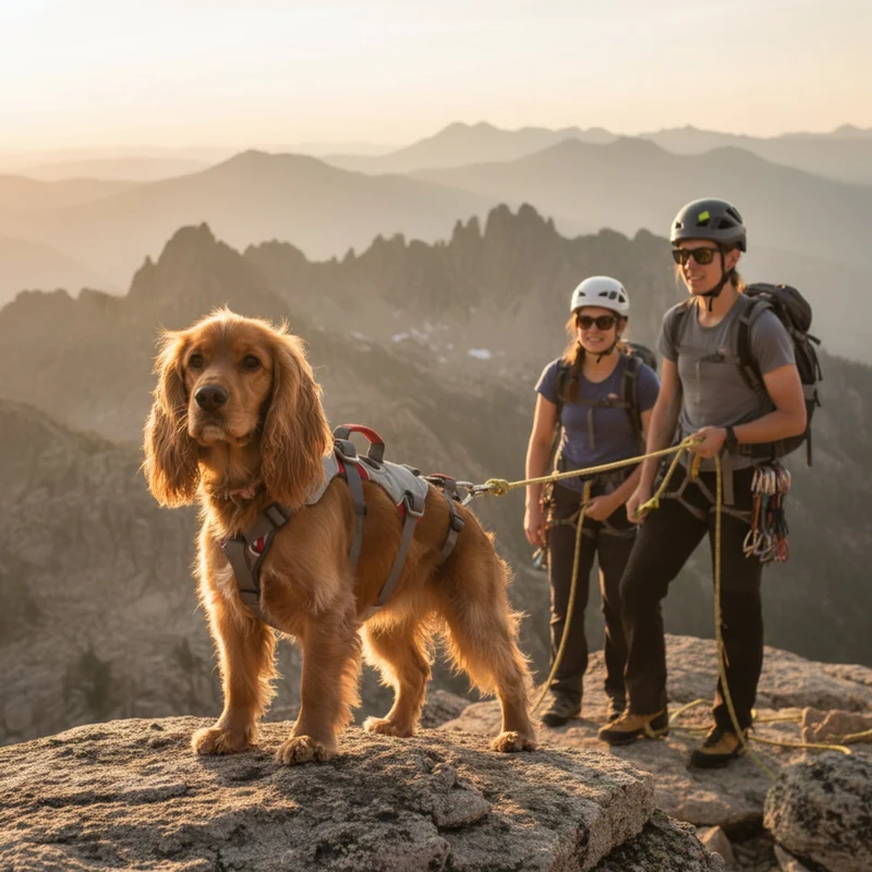 Ruffwear Doubleback Harness – Professionelles Abseilgeschirr für Hunde beim Klettern, Bergsteigen & Canyoning – Maximale Sicherheit für alpine Abenteuer