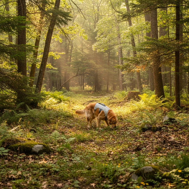Ruffwear Swamp Cooler Harness – Kühlgeschirr für Hunde bei Hitze | Verdunstungskühlung hält deinen Vierbeiner aktiv & komfortabel | Reflektierende Elemente für Sicherheit bei Dämmerung