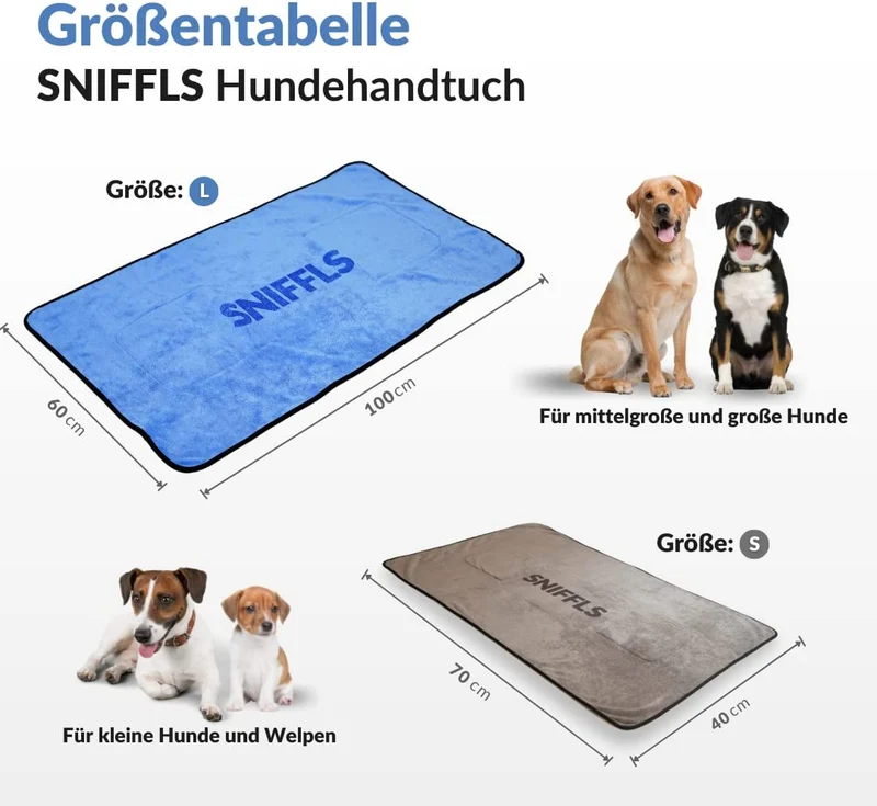 SNIFFLS Hundehandtuch (2er-Pack)