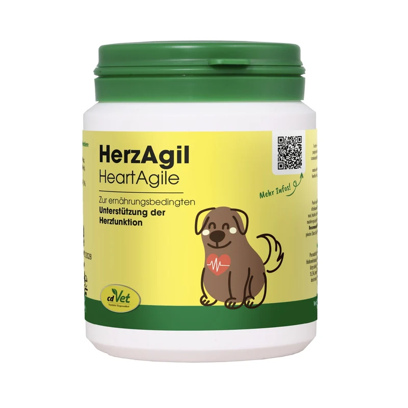 cdVet HerzAgil für mehr Vitalität und ein starkes Herz-Kreislaufsystem - Natürliche Herzunterstützung für Hunde & Katzen mit wertvollen Kräutern