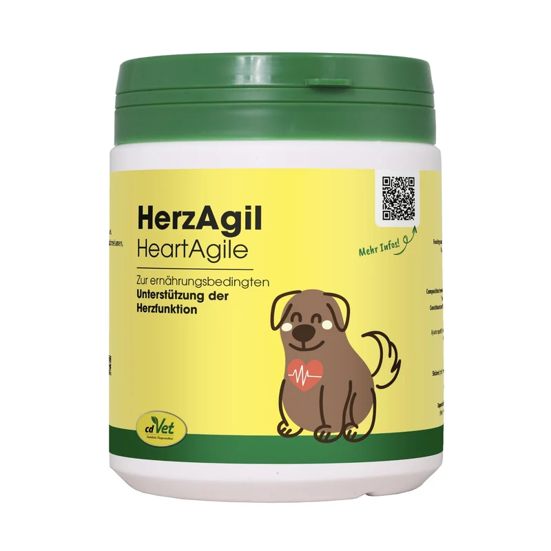 cdVet HerzAgil für mehr Vitalität und ein starkes Herz-Kreislaufsystem - Natürliche Herzunterstützung für Hunde & Katzen mit wertvollen Kräutern