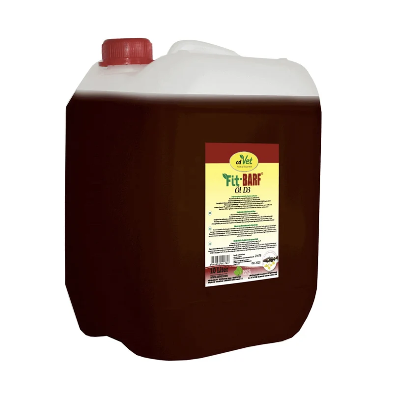 cdVet Fit-BARF Öl D3 – Premium Nahrungsergänzung mit natürlichen Fettsäuren & Vitamin D3 für starke Knochen, gesunde Zähne und ein vitales Immunsystem bei Hunden & Katzen