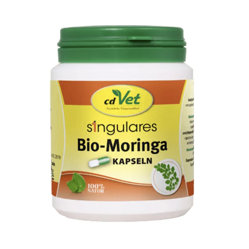 cdVet Singulares Moringa – Premium Superfood-Pulver für Vitalität & Immunstärkung bei Hund & Katze