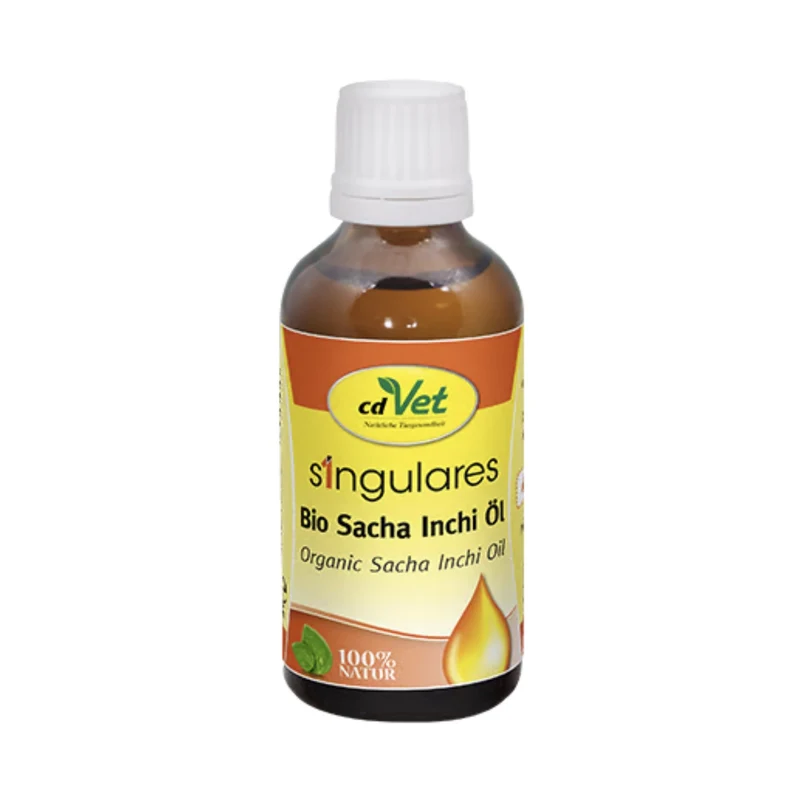 cdVet Singulares Bio-Sacha Inchi Öl – Premium Nahrungsergänzung für sensible Hunde & Katzen mit Omega-3, Vitamin A & E aus erster Kaltpressung