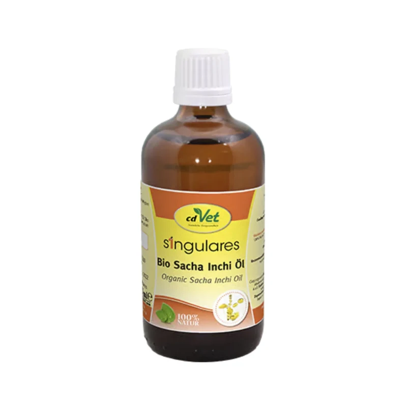 cdVet Singulares Bio-Sacha Inchi Öl – Premium Nahrungsergänzung für sensible Hunde & Katzen mit Omega-3, Vitamin A & E aus erster Kaltpressung