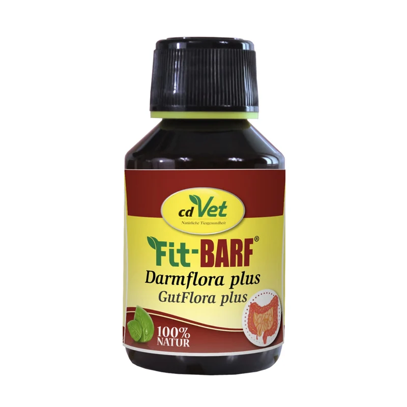 cdVet Fit-BARF DarmFlora plus – Natürliche Darmunterstützung für Hunde mit probiotischen Kulturen und Kräutern für gesunde Verdauung und starkes Immunsystem