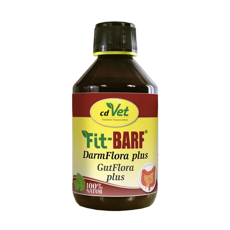 cdVet Fit-BARF DarmFlora plus – Natürliche Darmunterstützung für Hunde mit probiotischen Kulturen und Kräutern für gesunde Verdauung und starkes Immunsystem