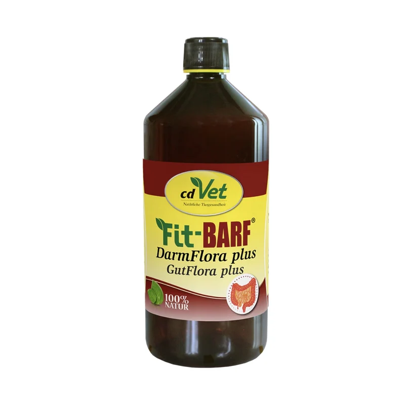 cdVet Fit-BARF DarmFlora plus – Natürliche Darmunterstützung für Hunde mit probiotischen Kulturen und Kräutern für gesunde Verdauung und starkes Immunsystem