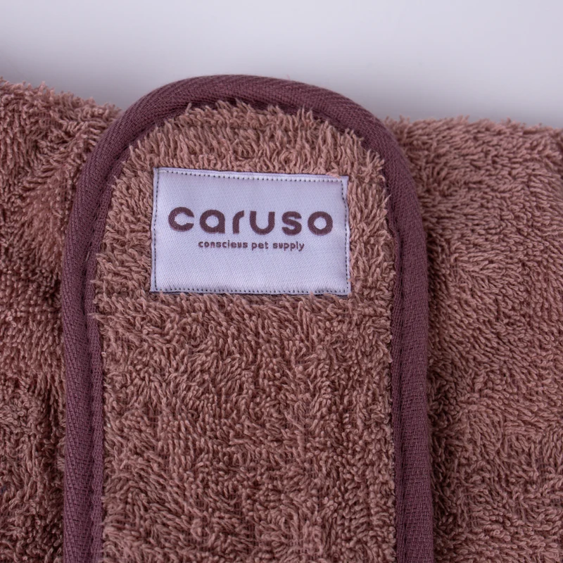 Hundebademantel Cozy Hug von Caruso - OEKO-TEX® zertifiziert - Rosa - 6 Größen