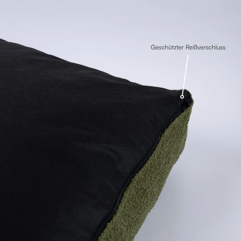 Hundebett Teddy von Caruso - orthopädisch - recycelter PET-Bezug - Oeko-Tex® Standard - 3 Farben & Größen
