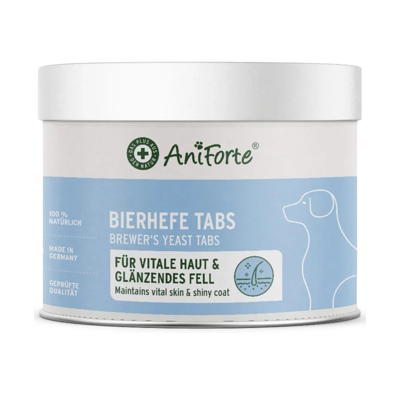 AniForte Bierhefe Tabs für Hunde – Natürliche Unterstützung für glänzendes Fell, gesunde Haut & Vitalität
