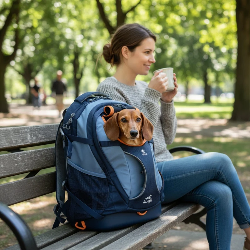 Kurgo G-Train Hunderucksack – Tragerucksack & Transporttasche für Hunde bis 11 kg