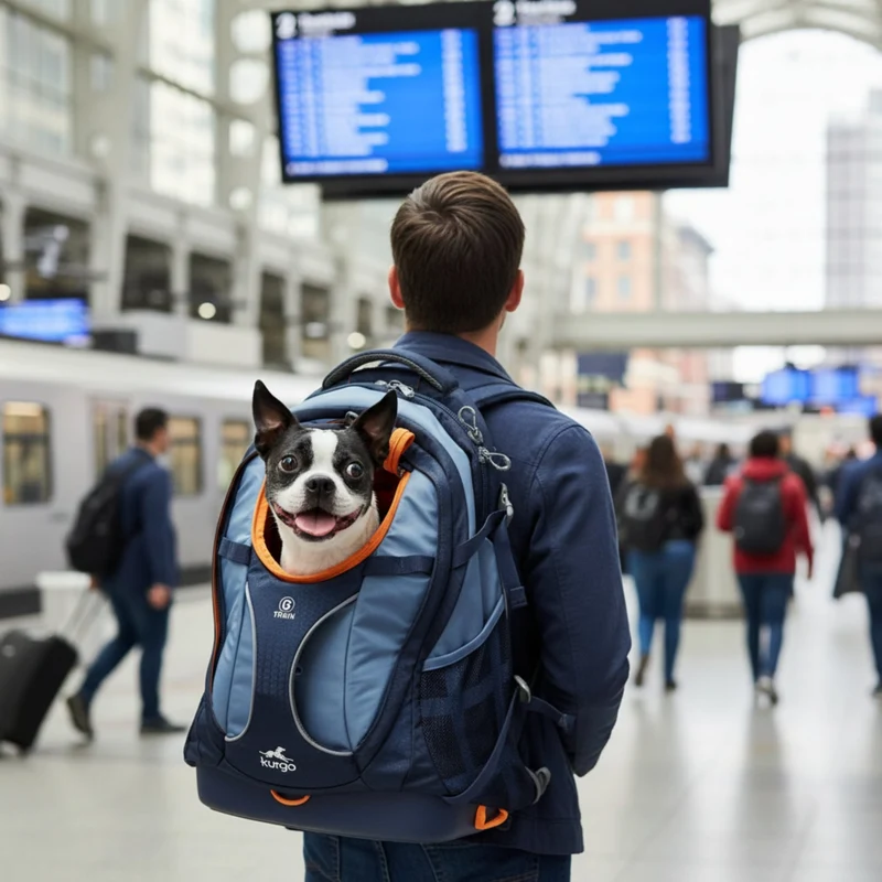 Kurgo G-Train Hunderucksack – Tragerucksack & Transporttasche für Hunde bis 11 kg