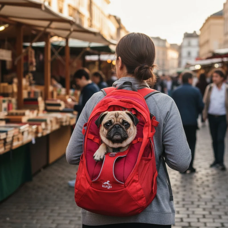Kurgo G-Train Hunderucksack – Tragerucksack & Transporttasche für Hunde bis 11 kg