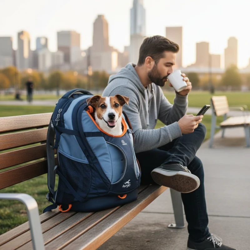 Kurgo G-Train Hunderucksack – Tragerucksack & Transporttasche für Hunde bis 11 kg