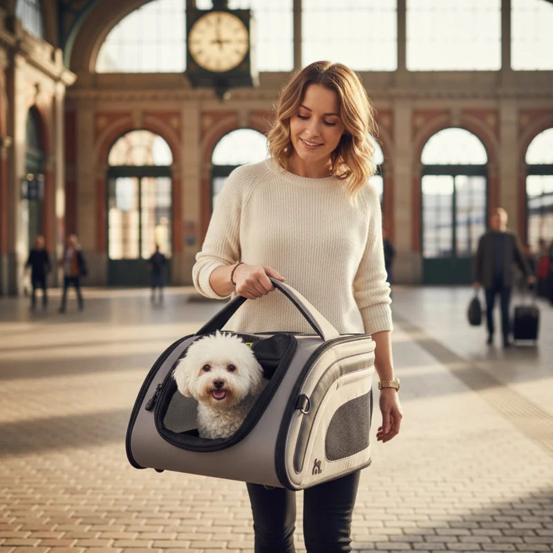 Maelson Snuggle Kennel Hundetransportbox – Flugzeug-zugelassen, faltbar & komfortabel für Auto, Reisen & Tierarzt