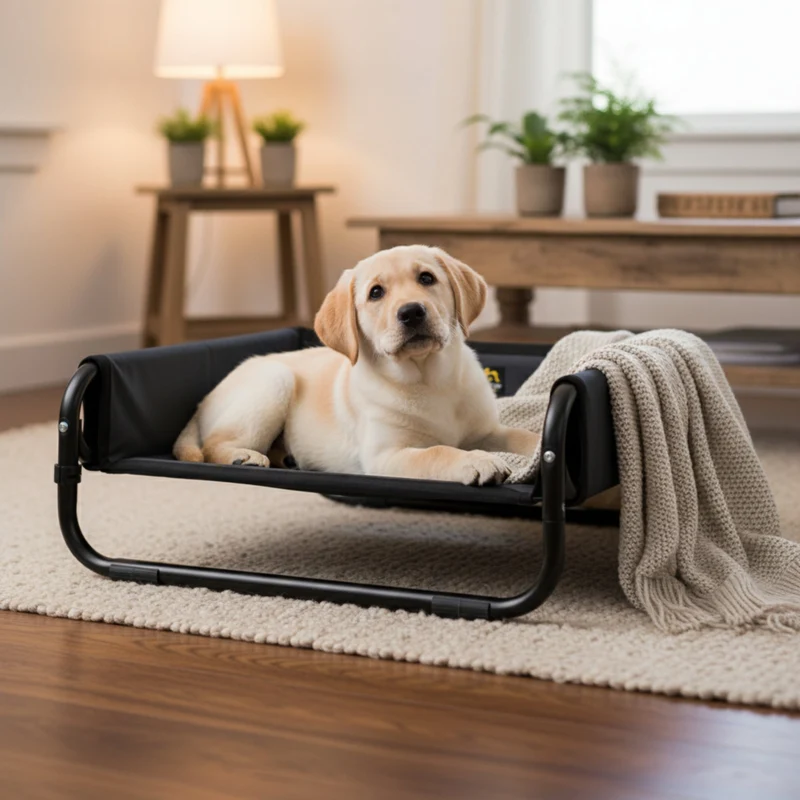 Maelson Soft Bed – Erhöhtes Hundebett faltbar & waschbar für gesunde Gelenke, atmungsaktiv & platzsparend
