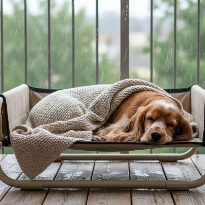 Maelson Soft Bed – Erhöhtes Hundebett faltbar & waschbar für gesunde Gelenke, atmungsaktiv & platzsparend