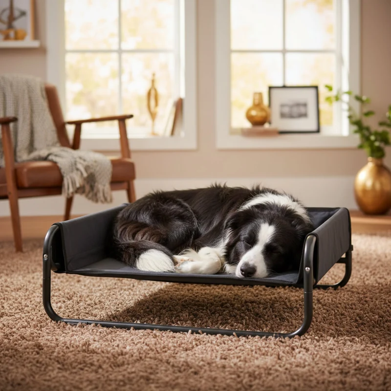 Maelson Soft Bed – Erhöhtes Hundebett faltbar & waschbar für gesunde Gelenke, atmungsaktiv & platzsparend