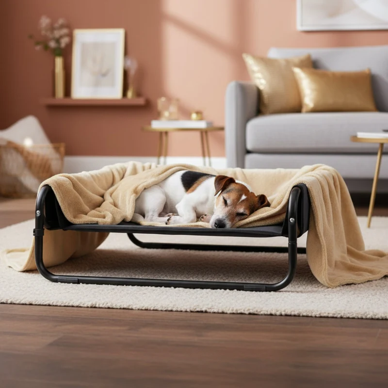 Maelson Soft Bed – Erhöhtes Hundebett faltbar & waschbar für gesunde Gelenke, atmungsaktiv & platzsparend