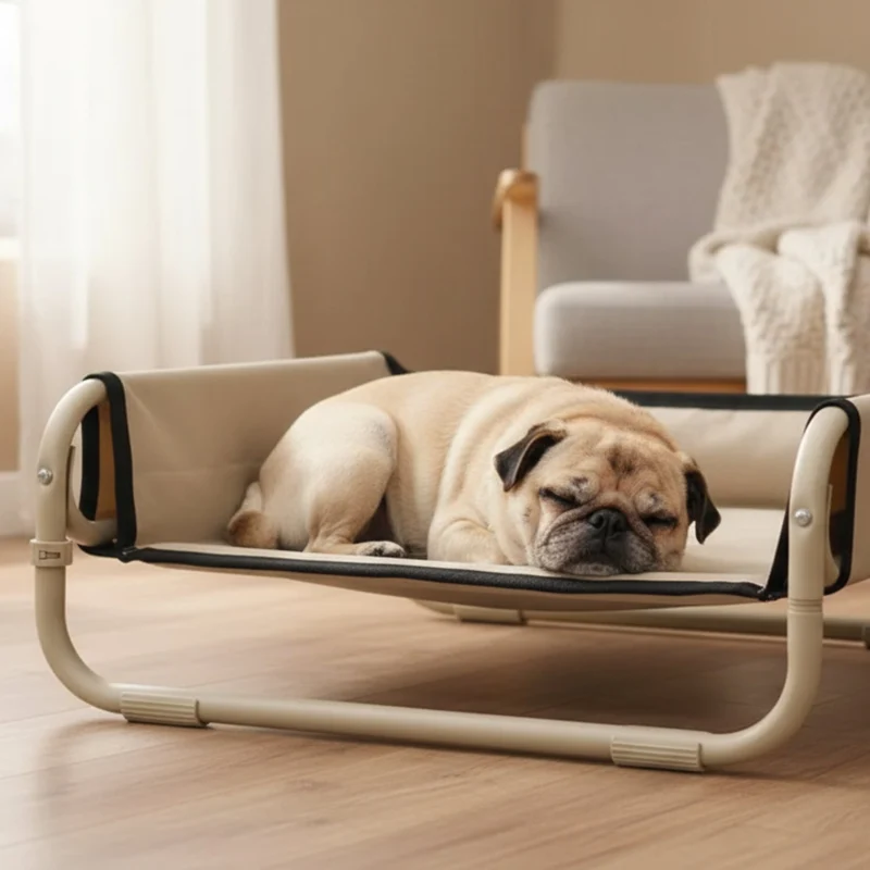 Maelson Soft Bed – Erhöhtes Hundebett faltbar & waschbar für gesunde Gelenke, atmungsaktiv & platzsparend
