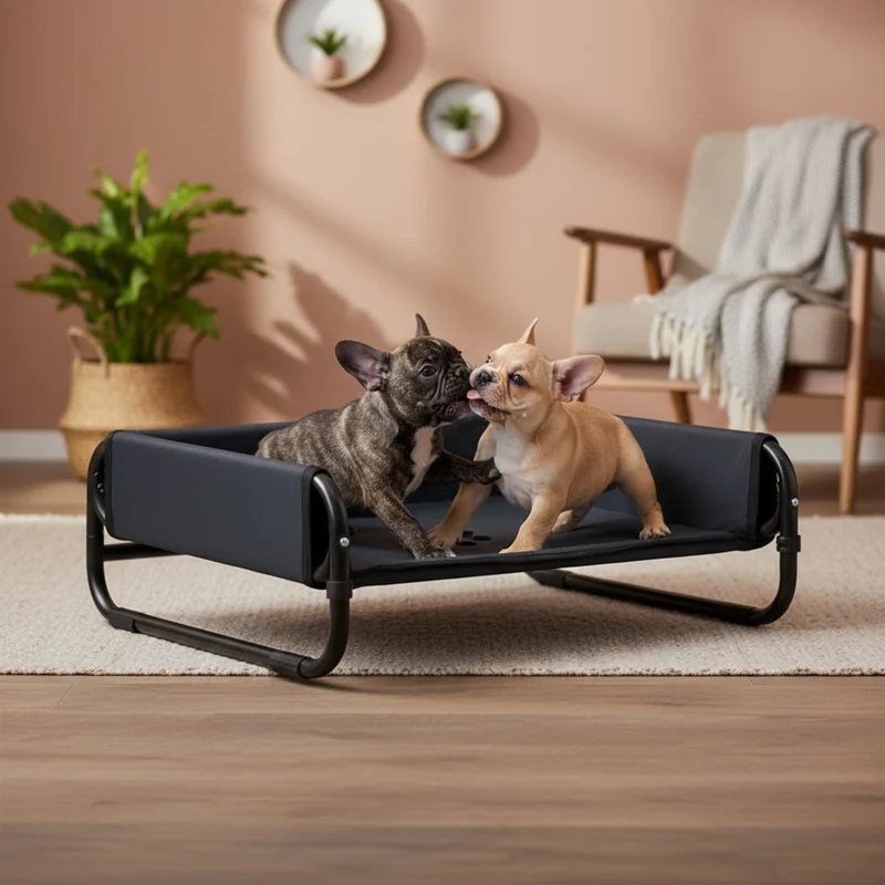 Maelson Soft Bed – Erhöhtes Hundebett faltbar & waschbar für gesunde Gelenke, atmungsaktiv & platzsparend