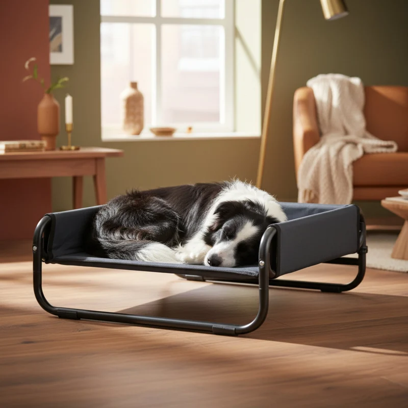 Maelson Soft Bed – Erhöhtes Hundebett faltbar & waschbar für gesunde Gelenke, atmungsaktiv & platzsparend