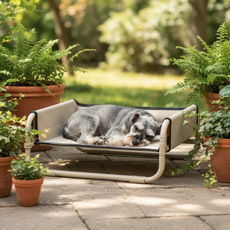 Maelson Soft Bed – Erhöhtes Hundebett faltbar & waschbar für gesunde Gelenke, atmungsaktiv & platzsparend