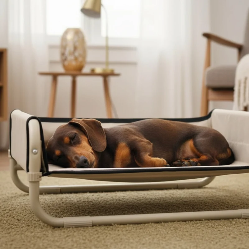 Maelson Soft Bed – Erhöhtes Hundebett faltbar & waschbar für gesunde Gelenke, atmungsaktiv & platzsparend