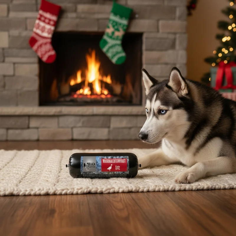 Black Canyon Wauhnachtswurst mit Ente – Premium Weihnachtssnack für Hunde & Katzen | Natürliche Festtagsbelohnung