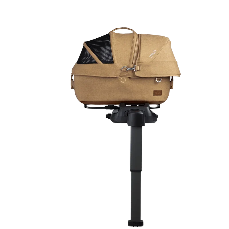 Isofix Autositz & Transportbox Maeve™ Small Flex von Tavo für Hunde bis 12 kg | GREENGUARD-Gold-Zertifizierung | Farbe: Sable