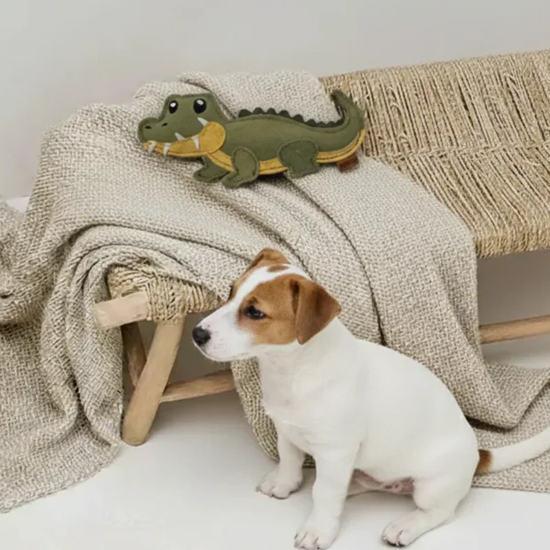 BUDDY. Leder Hundespielzeug Krokodil - schadstoffgeprüft - 2 Größen - inkl. 15% Rabatt Hundetraining Ellen Marques