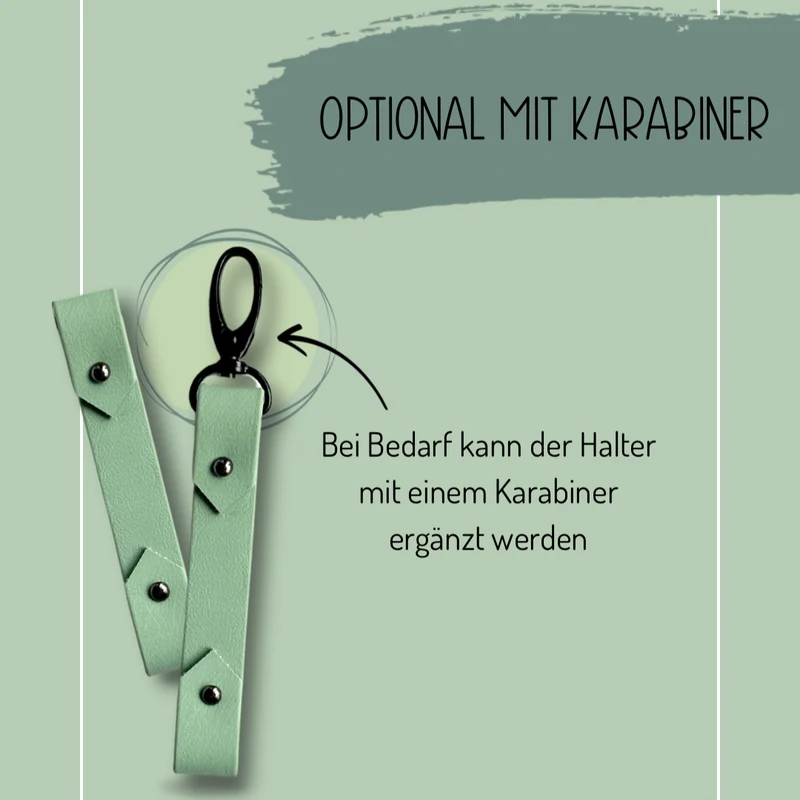 Halter für Reiterplaketten aus Biothane – einzeln oder als Paar