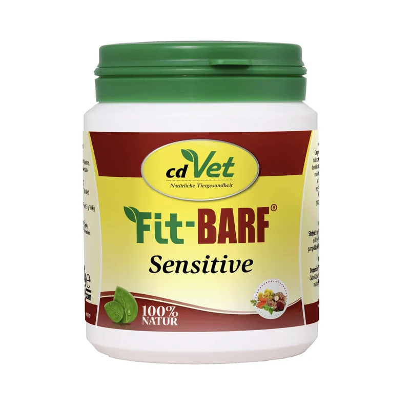 cdVet Fit-BARF Sensitive – Premium Kräuter-Gemüse-Mischung für Hunde & Katzen bei Allergien, Gelenkproblemen & Diäten | Getreidefrei & Naturbelassen